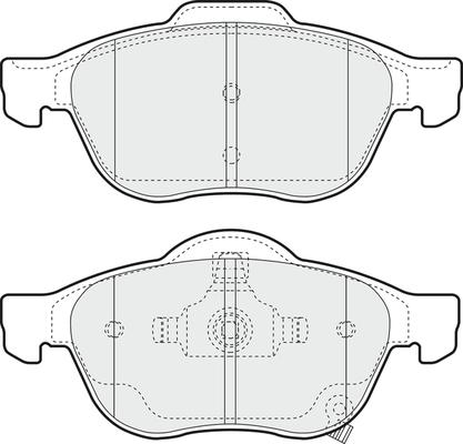Delphi LP1844 - Kit pastiglie freno, Freno a disco www.qualy.parts