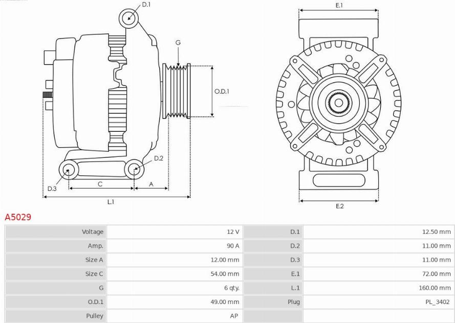 AS-PL A5029 - Alternatore www.qualy.parts