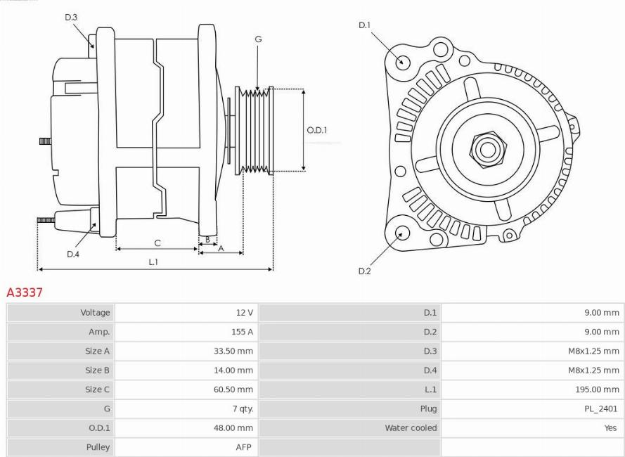 AS-PL A3337 - Alternatore www.qualy.parts