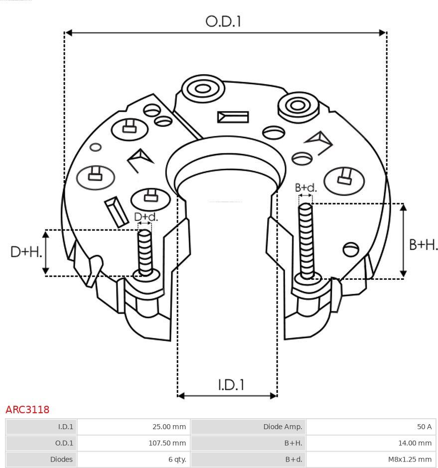 AS-PL ARC3118 - Supporto, flangia generatore-azionamento www.qualy.parts