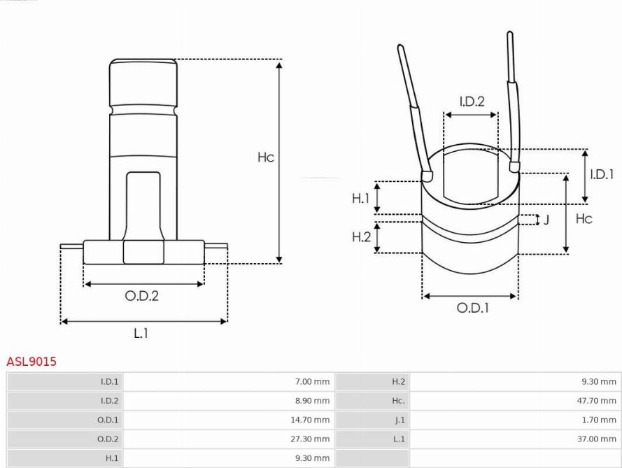 AS-PL ASL9015 - Anello collettore, alternatore www.qualy.parts