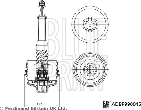 Blue Print ADBP990045 - Calotta, Carter filtro olio www.qualy.parts