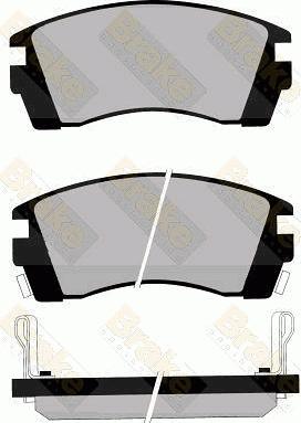 Blue Print ADN14245 - Kit pastiglie freno, Freno a disco www.qualy.parts
