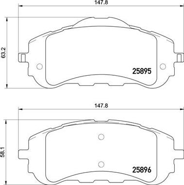 Brembo P 61 120X - Kit pastiglie freno, Freno a disco www.qualy.parts