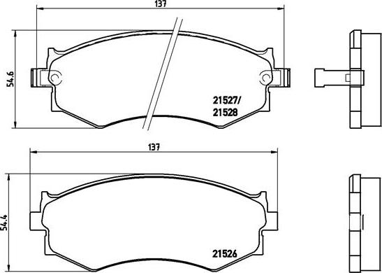 Brembo P 30 002 - Kit pastiglie freno, Freno a disco www.qualy.parts