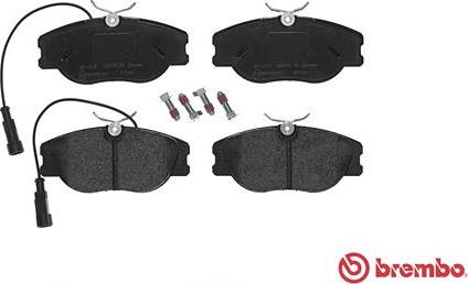 Brembo P 23 066 - Kit pastiglie freno, Freno a disco www.qualy.parts