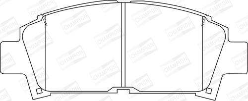 Champion 572357CH - Kit pastiglie freno, Freno a disco www.qualy.parts