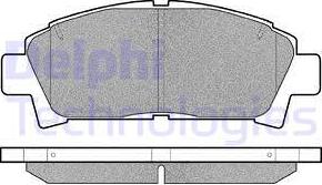 Delphi LP940 - Kit pastiglie freno, Freno a disco www.qualy.parts