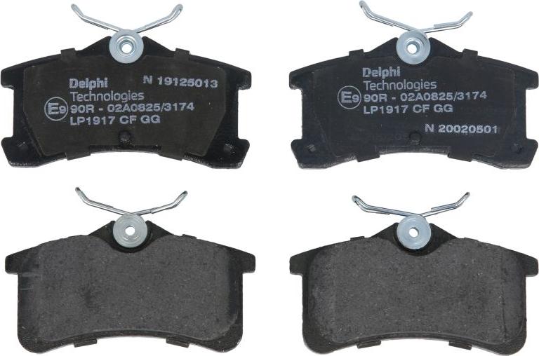Delphi LP1917 - Kit pastiglie freno, Freno a disco www.qualy.parts