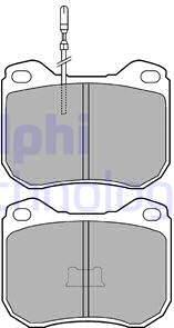 Delphi LP108 - Kit pastiglie freno, Freno a disco www.qualy.parts