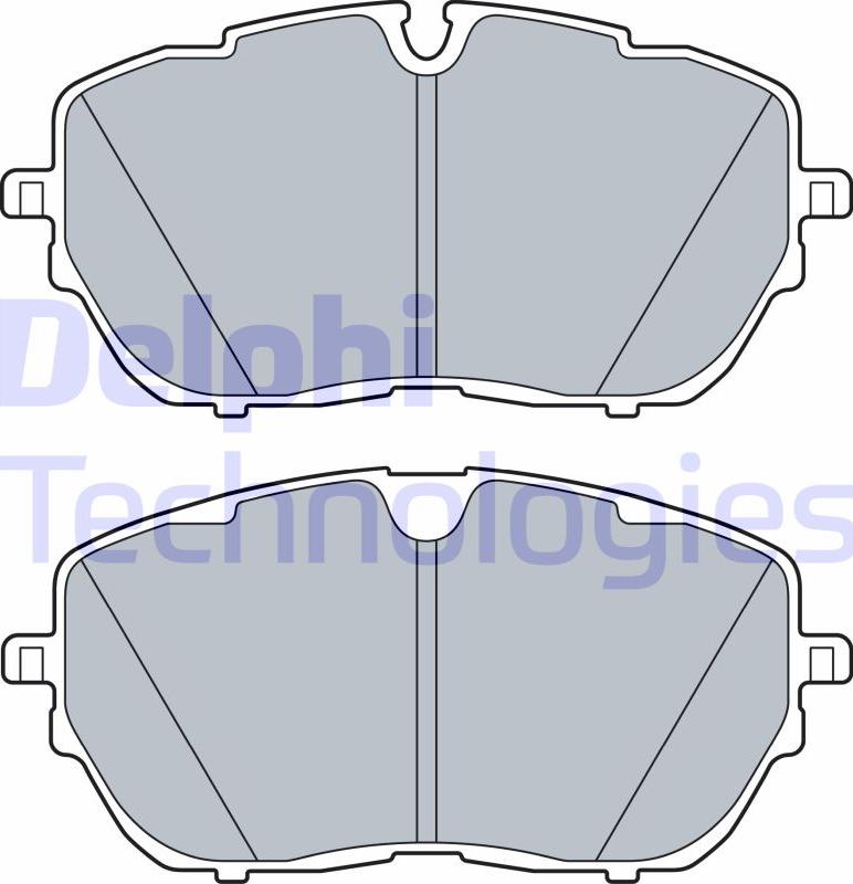 Delphi LP3518 - Kit pastiglie freno, Freno a disco www.qualy.parts