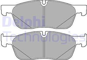 Delphi LP3188 - Kit pastiglie freno, Freno a disco www.qualy.parts