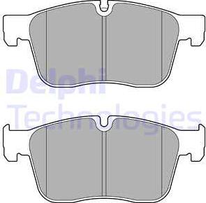 Delphi LP3187 - Kit pastiglie freno, Freno a disco www.qualy.parts