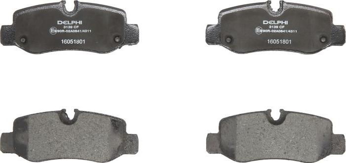 Delphi LP3139 - Kit pastiglie freno, Freno a disco www.qualy.parts