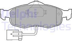 Delphi LP781 - Kit pastiglie freno, Freno a disco www.qualy.parts