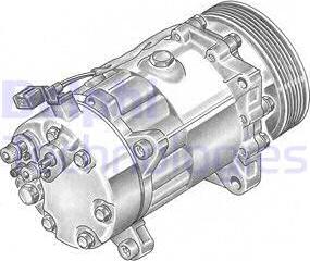 Delphi TSP0155060 - Compressore, Climatizzatore www.qualy.parts