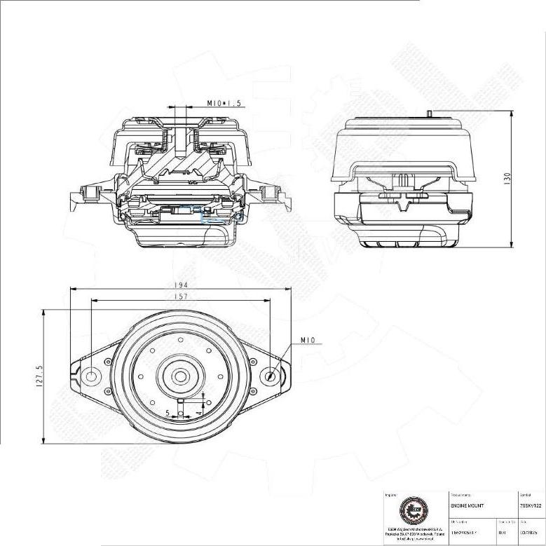 Esen SKV 75SKV122 - Sospensione, Motore www.qualy.parts