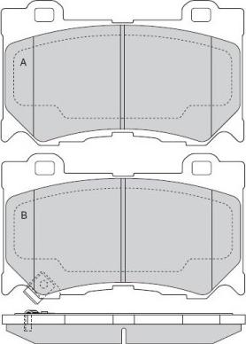 Delphi LP2156 - Kit pastiglie freno, Freno a disco www.qualy.parts
