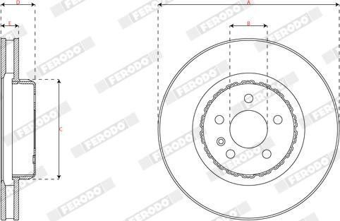 Ferodo DDF2807VC-1 - Discofreno www.qualy.parts
