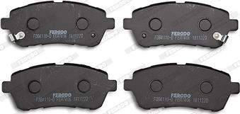 Ferodo FDB4110-D - Kit pastiglie freno, Freno a disco www.qualy.parts
