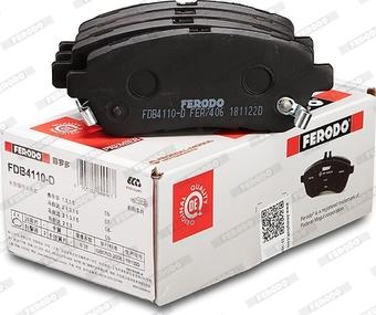 Ferodo FDB4110-D - Kit pastiglie freno, Freno a disco www.qualy.parts