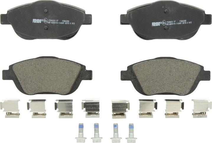 Ferodo FDB4288 - Kit pastiglie freno, Freno a disco www.qualy.parts