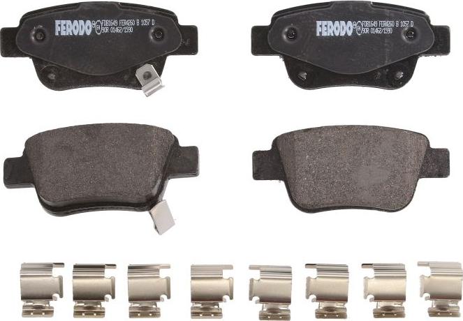 Ferodo FDB1649 - Kit pastiglie freno, Freno a disco www.qualy.parts