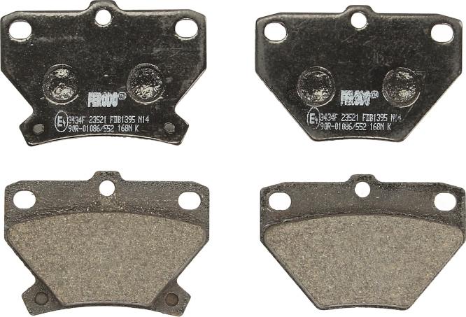 Ferodo FDB1395 - Kit pastiglie freno, Freno a disco www.qualy.parts