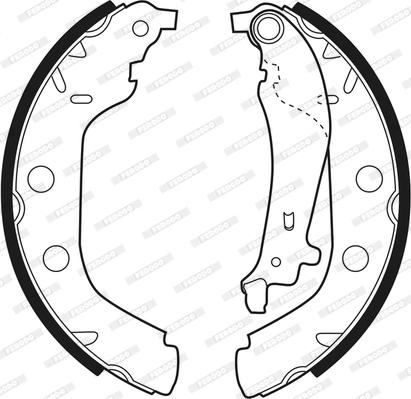 Ferodo FSB547 - Kit ganasce freno www.qualy.parts