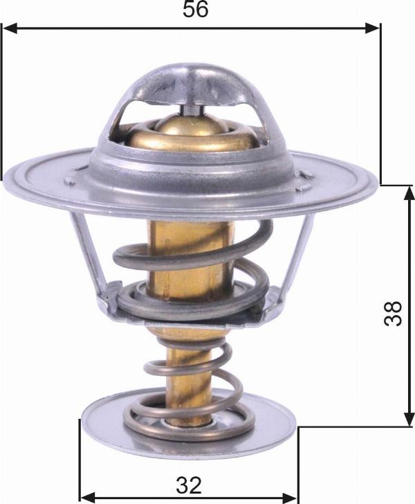GATES TH13182G1 - Termostato, Refrigerante www.qualy.parts