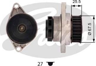 GATES WP0017 - Pompa acqua www.qualy.parts