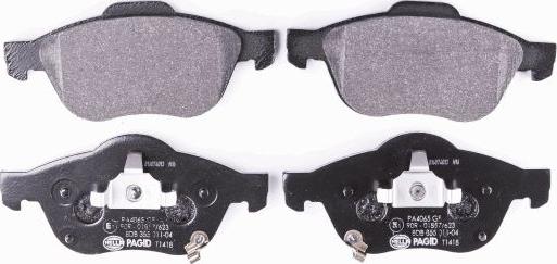 HELLA 8DB 355 011-041 - Kit pastiglie freno, Freno a disco www.qualy.parts