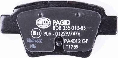 HELLA 8DB 355 013-851 - Kit pastiglie freno, Freno a disco www.qualy.parts