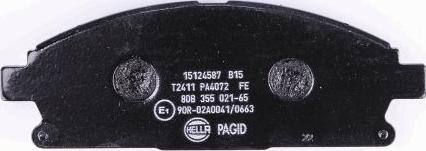 HELLA 8DB 355 021-651 - Kit pastiglie freno, Freno a disco www.qualy.parts