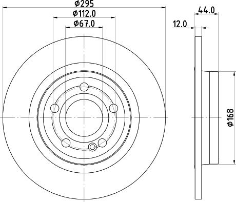 HELLA 8DD 355 133-351 - Discofreno www.qualy.parts