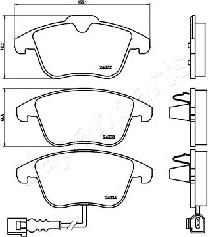 Japanparts PA-0929AF - Kit pastiglie freno, Freno a disco www.qualy.parts