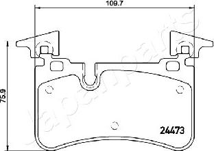 Japanparts PP-0506AF - Kit pastiglie freno, Freno a disco www.qualy.parts