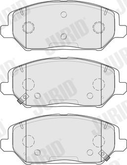 Jurid 574057J - Kit pastiglie freno, Freno a disco www.qualy.parts