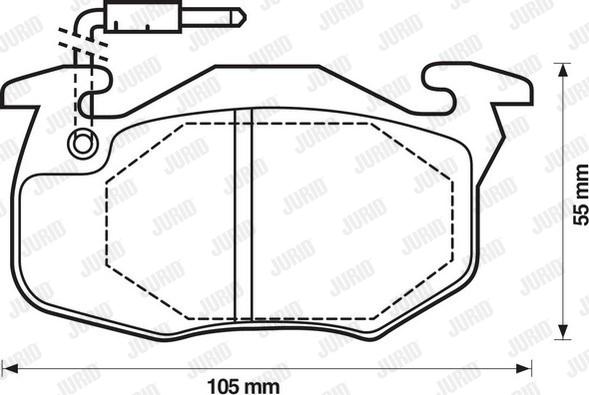 Jurid 571333D - Kit pastiglie freno, Freno a disco www.qualy.parts