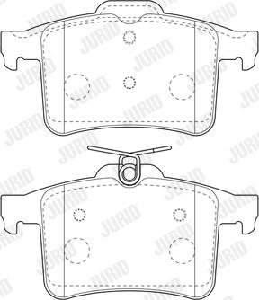 Jurid 573800J - Kit pastiglie freno, Freno a disco www.qualy.parts