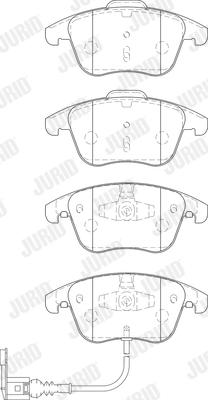 Jurid 573246J - Kit pastiglie freno, Freno a disco www.qualy.parts