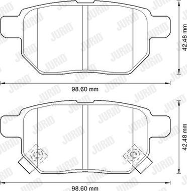 Jurid 572591J - Kit pastiglie freno, Freno a disco www.qualy.parts