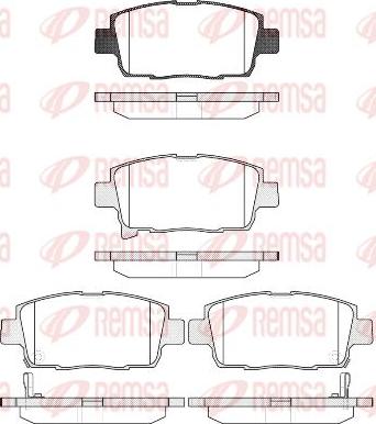 Remsa 0971.42 - Kit pastiglie freno, Freno a disco www.qualy.parts