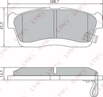 Delphi LP1442 - Kit pastiglie freno, Freno a disco www.qualy.parts