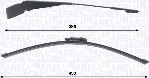 Magneti Marelli 000723180466 - Serie bracci tergi, Pulizia cristalli www.qualy.parts