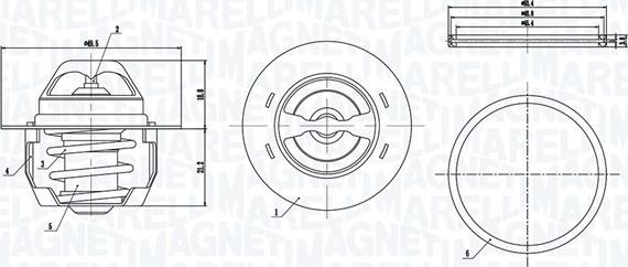 Magneti Marelli 352317005140 - Termostato, Refrigerante www.qualy.parts