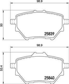 Delphi LP2505 - Kit pastiglie freno, Freno a disco www.qualy.parts