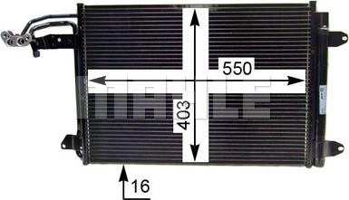 MAHLE AC 324 000P - Condensatore, Climatizzatore www.qualy.parts