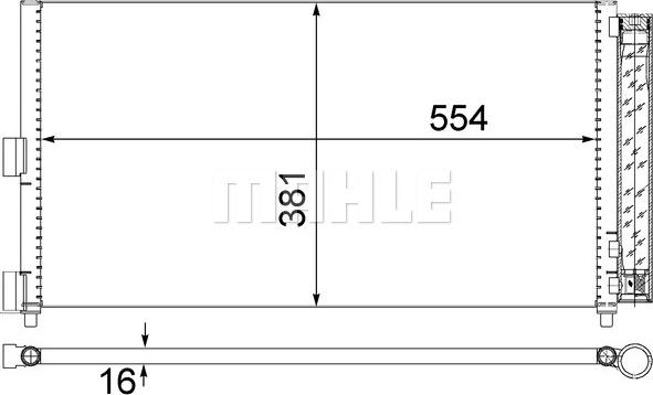 MAHLE AC 372 000S - Condensatore, Climatizzatore www.qualy.parts