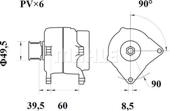 MAHLE MG 1073 - Alternatore www.qualy.parts